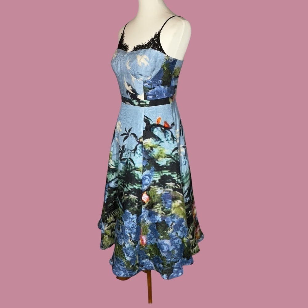 Anthropology x Tracy Reese Scenic View Linen Silk NWT Size 6 - Picture 3 of 16